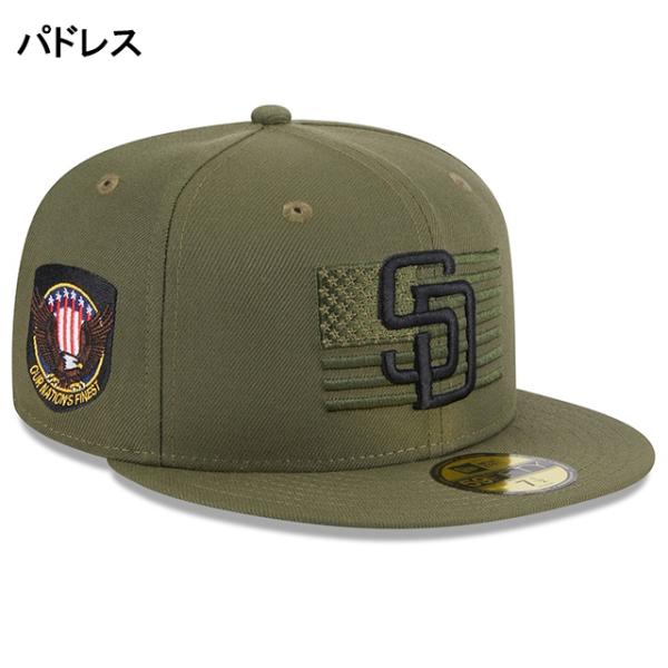 ニューエラ キャップ 59FIFTY 2023 MLB ARMED FORCES STARS N STRIPES FITTED CAP OLIVE NEW ERA