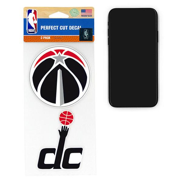 八村塁選手所属チーム ウィンクラフト ステッカー ワシントン ウィザーズ WASHINGTON WIZARDS NBA PERFECT CUT DECAL 2 PACK WINCRAFT