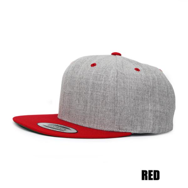 ユーポン フレックスフィット スナップバック PREMIUM CLASSIC 2-TONE BLANK SNAPBACK HEATHER GREY RED NAVY PURPLE ROYAL YUPOONG FLEXFIT