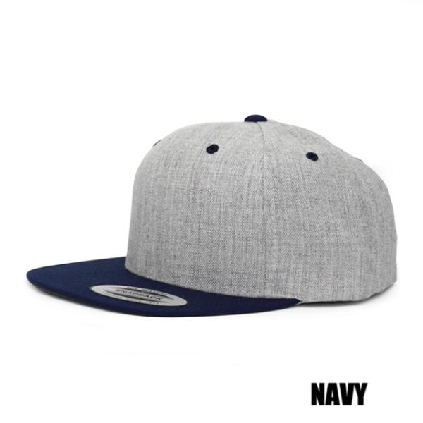 ユーポン フレックスフィット スナップバック PREMIUM CLASSIC 2-TONE BLANK SNAPBACK HEATHER GREY RED NAVY PURPLE ROYAL YUPOONG FLEXFIT
