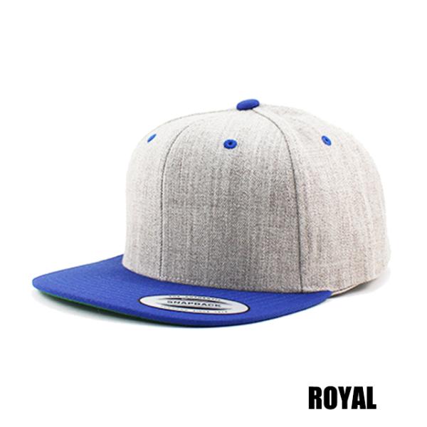 ユーポン フレックスフィット スナップバック PREMIUM CLASSIC 2-TONE BLANK SNAPBACK HEATHER GREY RED NAVY PURPLE ROYAL YUPOONG FLEXFIT