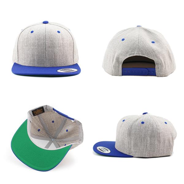 ユーポン フレックスフィット スナップバック PREMIUM CLASSIC 2-TONE BLANK SNAPBACK HEATHER GREY RED NAVY PURPLE ROYAL YUPOONG FLEXFIT
