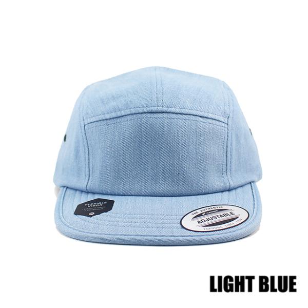 ユーポン フレックスフィット キャンプキャップ DENIM JOCKEY CAP YUPOONG FLEXFIT LIGHT BLUE NAVY DARK NAVY