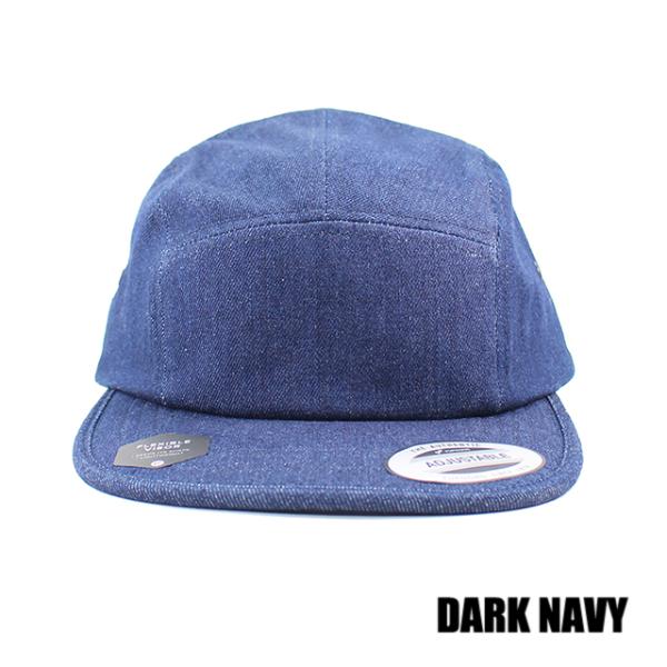 ユーポン フレックスフィット キャンプキャップ DENIM JOCKEY CAP YUPOONG FLEXFIT LIGHT BLUE NAVY DARK NAVY