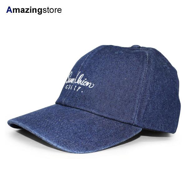 7ユニオン CALIF BENT STRAPBACK INDIGO DENIM 7ユニオン ストラップバック ロープロファイルキャップ LOW PROFILE DAD HAT