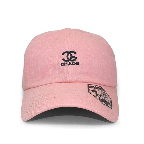 7ユニオン CHAOS BENT BRIM STRAPBACK WASHED PINK 7UNION ロープロファイルキャップ LOW PROFILE