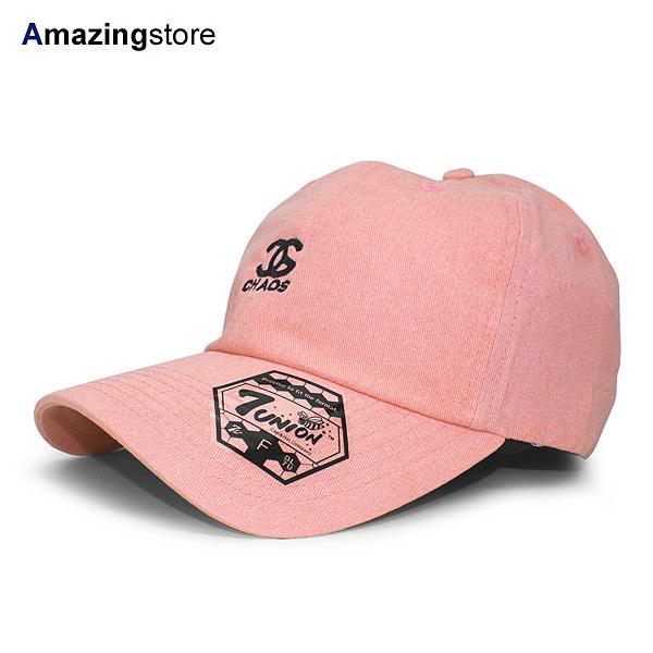 7ユニオン CHAOS BENT BRIM STRAPBACK WASHED PINK 7UNION ロープロファイルキャップ LOW PROFILE