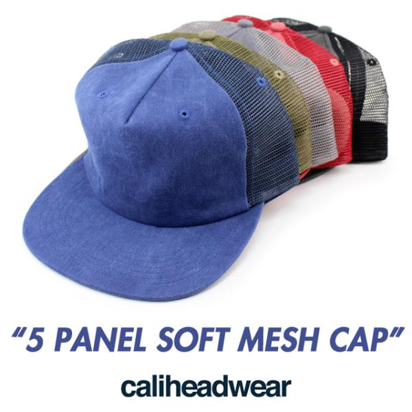 5色展開 カリヘッドウェア メッシュキャップ  5 PANEL SOFT MESH CAP  CALI HEADWEAR