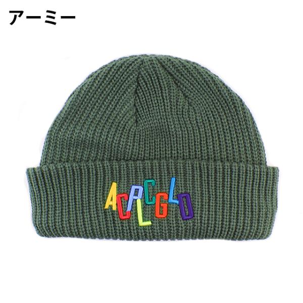 4色展開 アカプルコ ゴールド ニットキャップビーニー FISHERMAN CABLE BEANIE (SHORT BODY) ACAPULCO GOLD