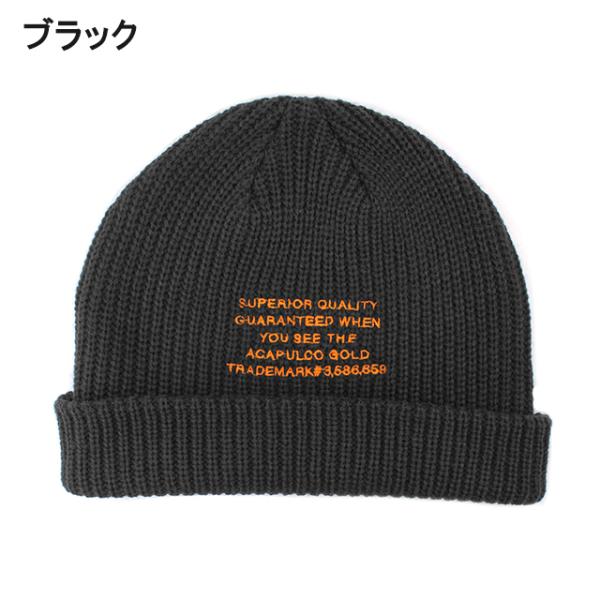 アカプルコ ゴールド ニットビーニー 【BRONCO CABLE BEANIE】 ACAPULCO GOLD
