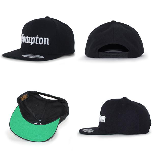 6色展開 コンプトン スナップバック キャップ OLD ENGLISH SNAPBACK CAP