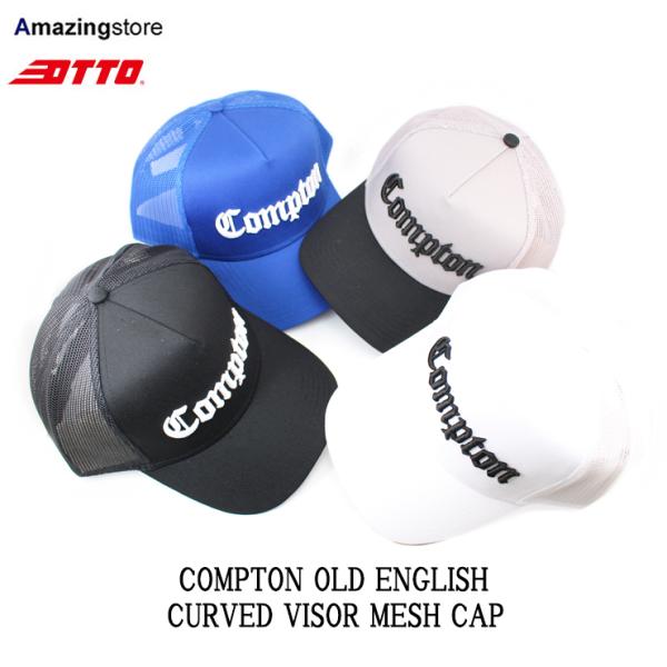 4色展開 コンプトン COMPTON OLD ENGLISH CURVED VISOR MESH CAP オットー メッシュキャップ OTTO