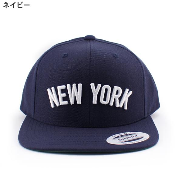 4色展開 ニューヨーク NEW YORK ARCH LOGO SNAPBACK CAP ユーポン フレックスフィット YUPOONG FLEXFIT
