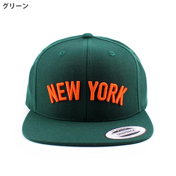 4色展開 ニューヨーク NEW YORK ARCH LOGO SNAPBACK CAP ユーポン フレックスフィット YUPOONG FLEXFIT