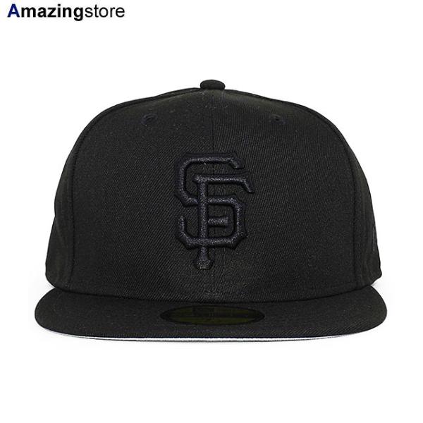 ニューエラ キャップ 59FIFTY サンフランシスコ ジャイアンツ MLB TEAM BASIC FITTED CAP BLACKOUT