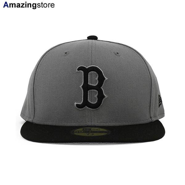 ニューエラ キャップ 59FIFTY ボストン レッドソックス MLB 2T TEAM BASIC FITTED CAP GREY BLACK