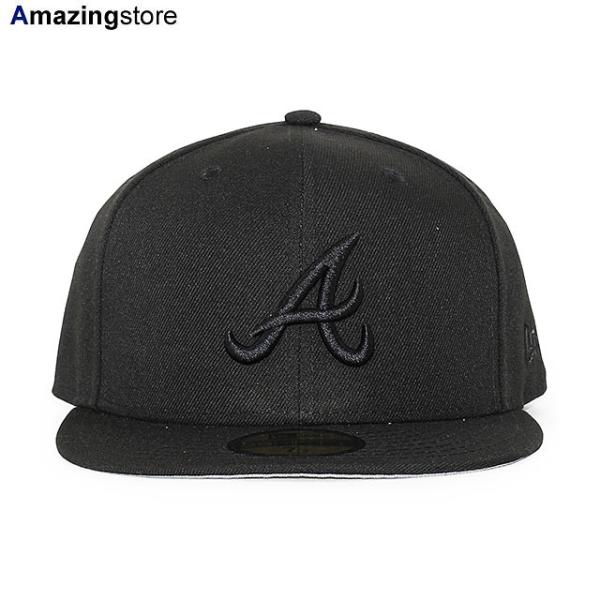 ニューエラ キャップ 59FIFTY アトランタ ブレーブス MLB BLACKOUT FITTED CAP