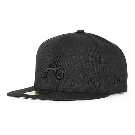 ニューエラ キャップ 59FIFTY アトランタ ブレーブス MLB TEAM BASIC FITTED CAP BLACKOUT