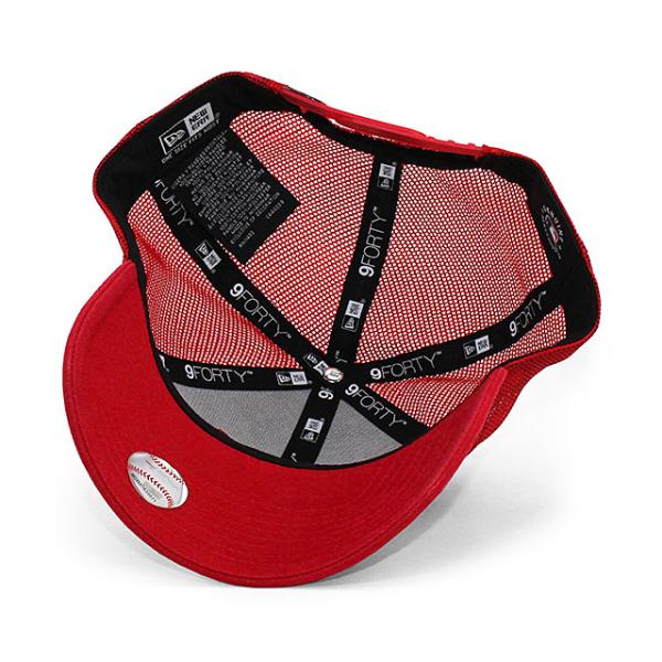 ニューエラ メッシュキャップ 9FORTY ワシントン ナショナルズ MLB TRUCKER MESH CAP RED