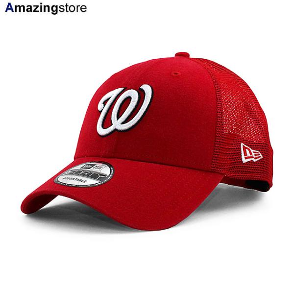 ニューエラ メッシュキャップ 9FORTY ワシントン ナショナルズ MLB TRUCKER MESH CAP RED