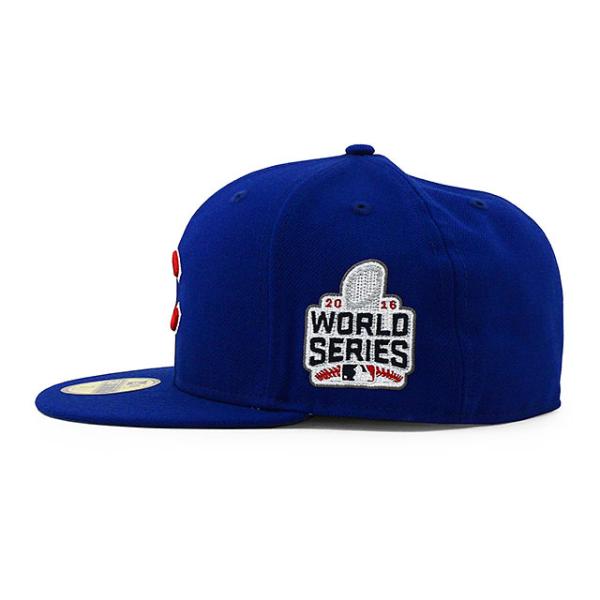 ニューエラ キャップ 59FIFTY シカゴ カブス MLB 2016 WORLD SERIES GAME FITTED CAP BLUE
