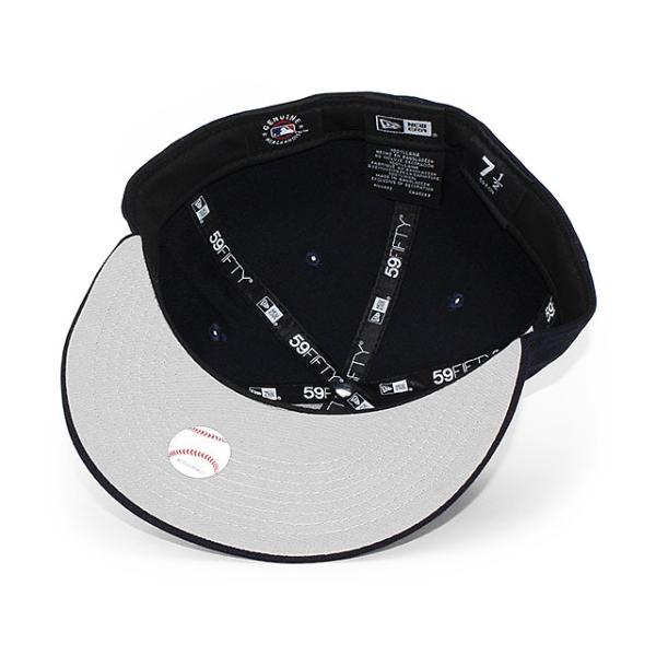 ニューエラ キャップ 59FIFTY ニューヨーク ヤンキース MLB WOOL GREY BOTTOM FITTED CAP NAVY