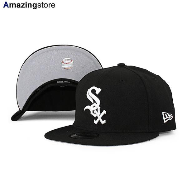 ニューエラ キャップ 59FIFTY シカゴ ホワイトソックス MLB WOOL GREY BOTTOM FITTED CAP BLACK
