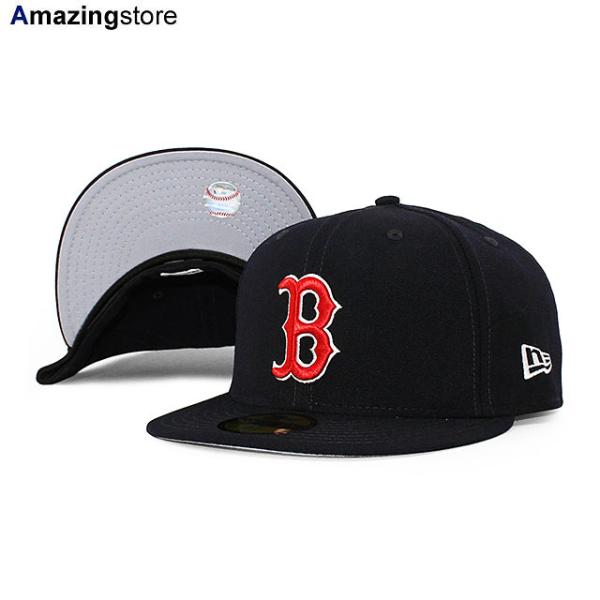 ニューエラ キャップ 59FIFTY ボストン レッドソックス MLB GREY BOTTOM FITTED CAP NAVY