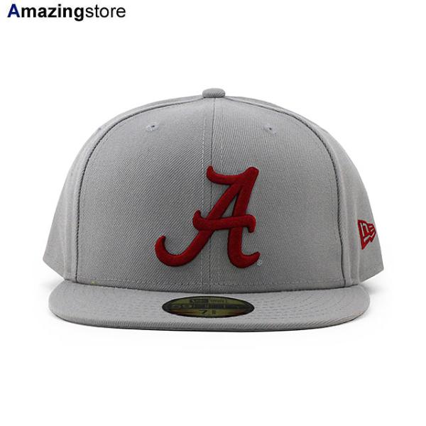 ニューエラ キャップ 59FIFTY アラバマ クリムゾンタイド NCAA TEAM BASIC FITTED CAP GREY