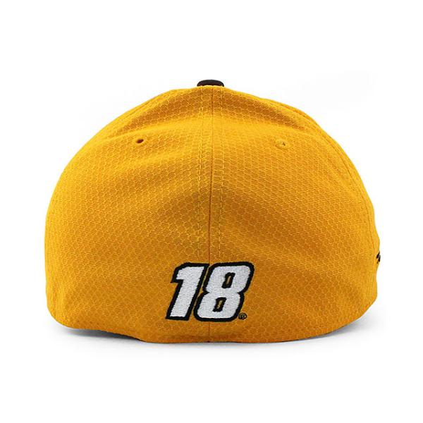 ニューエラ キャップ 39THIRTY ナスカー カイル ブッシュ  KYLE BUSCH SPONSOR m&m's FLEX FIT CAP GOLD  NEW ERA NASCAR
