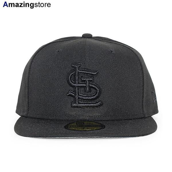 ニューエラ キャップ 59FIFTY セントルイス カージナルス MLB BLACKOUT FITTED CAP