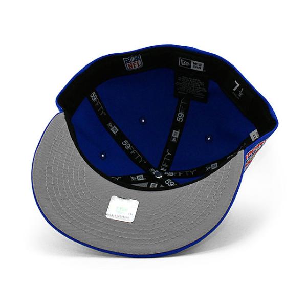 ニューエラ 59FIFTY ロサンゼルス ラムズ NFL 1990 PRO BOWL SIDE PATCH UP FITTED CAP BLUE NEW ERA LOS ANGELES RAMS