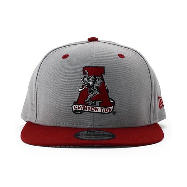 ニューエラ キャップ 9FIFTY スナップバック アラバマ クリムゾンタイド NCAA HIB CEMENT BOTTOM SNAPBACK CAP GREY