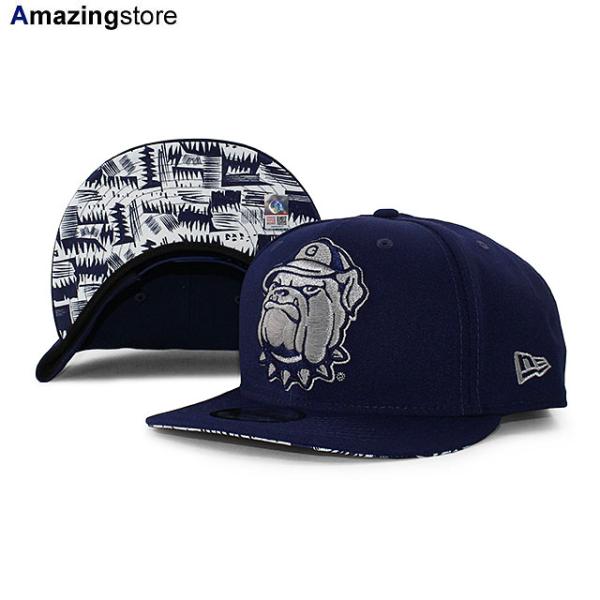ニューエラ キャップ 9FIFTY ジョージタウン ホヤス NCAA HIB JERSEY BOTTOM SNAPBACK CAP NAVY