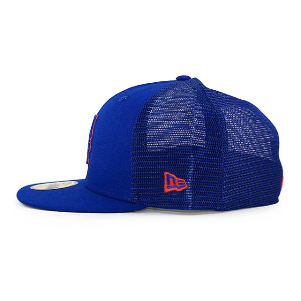 ニューエラ キャップ 59FIFTY ニューヨーク メッツ MLB BATTING PRACTICE BP TRUCKER FITTED CAP ROYAL BLUE NEW ERA NEW YORK METS
