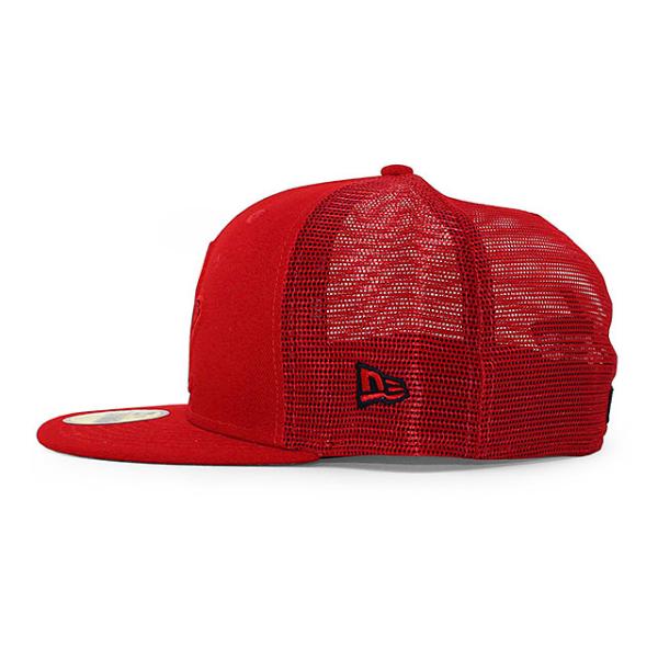 ニューエラ キャップ 59FIFTY セントルイス カージナルス 2022 MLB BATTING PRACTICE TRUCKER FITTED CAP RED NEW ERA ST.LOUIS CARDINALS
