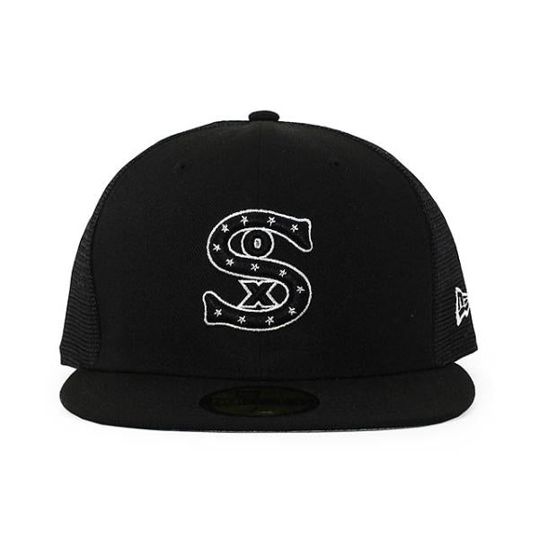 ニューエラ キャップ 59FIFTY シカゴ ホワイトソックス  2022 MLB BATTING PRACTICE TRUCKER FITTED CAP BLACK  NEW ERA CHICAGO WHITE SOX