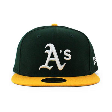 ニューエラ キャップ 59FIFTY オークランド アスレチックス MLB AC OTC FITTED CAP GREEN GOLD NEW ERA OAKLAND ATHLETICS