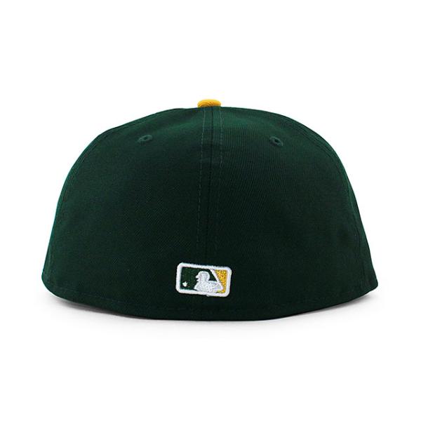 ニューエラ キャップ 59FIFTY オークランド アスレチックス MLB AC OTC FITTED CAP GREEN GOLD NEW ERA OAKLAND ATHLETICS