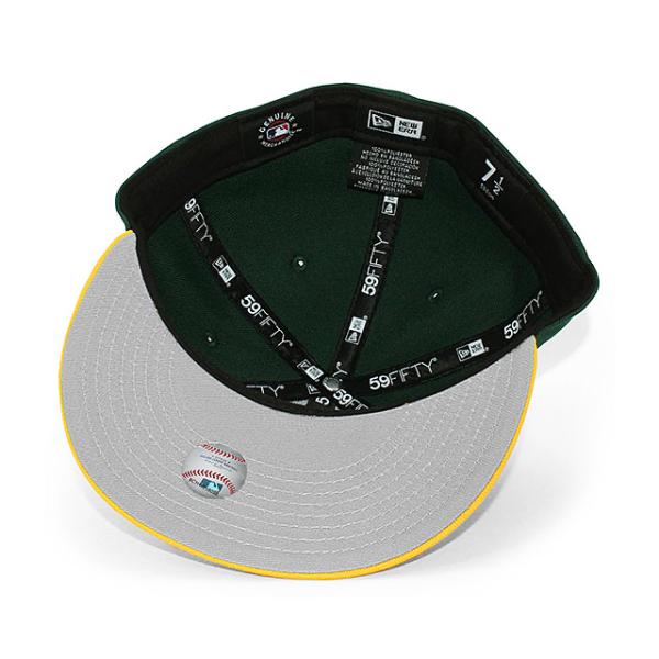 ニューエラ キャップ 59FIFTY オークランド アスレチックス MLB AC OTC FITTED CAP GREEN GOLD NEW ERA OAKLAND ATHLETICS
