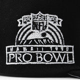 ニューエラ キャップ 59FIFTY ロサンゼルス ラムズ  NFL 1990 PRO BOWL SIDE PATCH UP FITTED CAP BLACK-WHITE  NEW ERA LOS ANGELES RAMS
