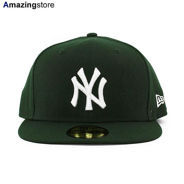 ニューエラ キャップ 59FIFTY ニューヨーク ヤンキース  MLB TEAM-BASIC FITTED CAP DK GREEN  NEW ERA NEW YORK YANKEES