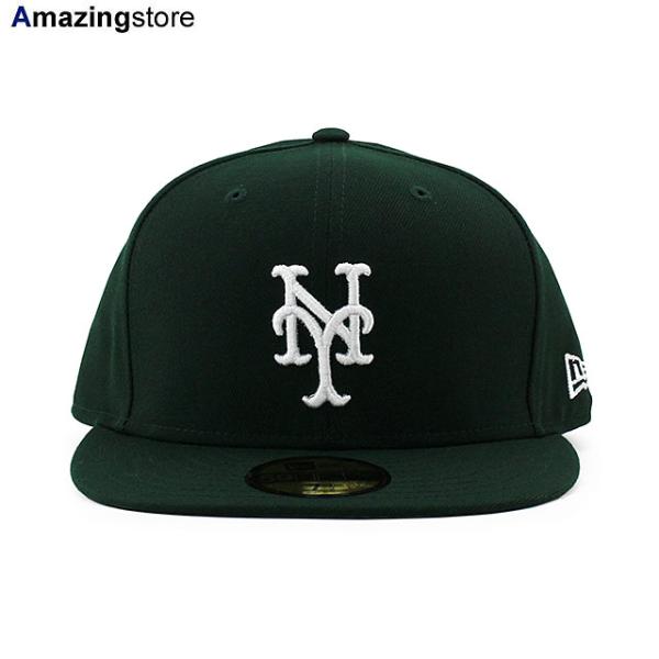 ニューエラ キャップ 59FIFTY ニューヨーク メッツ MLB TEAM-BASIC FITTED CAP DK GREEN NEW ERA NEW YORK METS