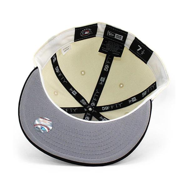 ニューエラ キャップ 59FIFTY ニューヨーク ヤンキース MLB 2000 WORLD SERIES GREY BOTTOM FITTED CAP CREAM NEW ERA NEW YORK YANKEES