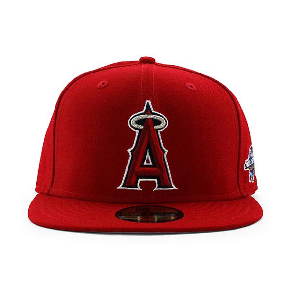 ニューエラ キャップ 59FIFTY ロサンゼルス エンゼルス MLB 2002 WORLD SERIES HOME FITTED CAP RED