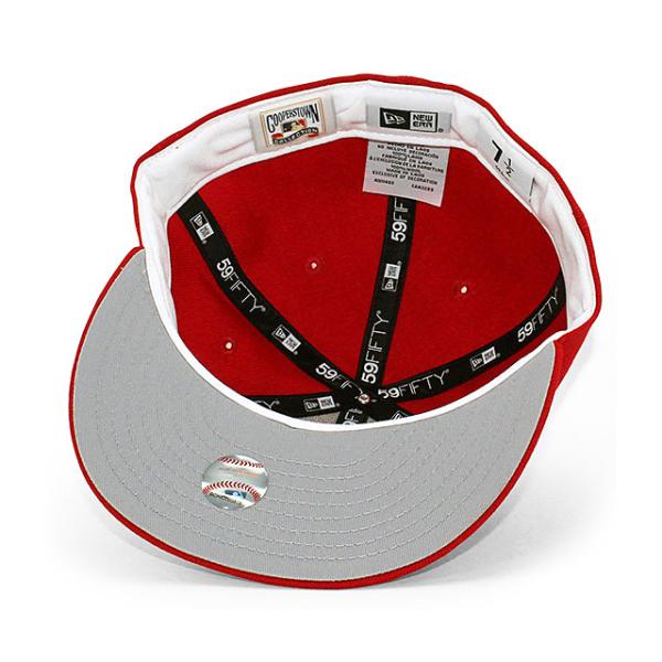 ニューエラ キャップ 59FIFTY ロサンゼルス エンゼルス MLB 2002 WORLD SERIES HOME FITTED CAP RED