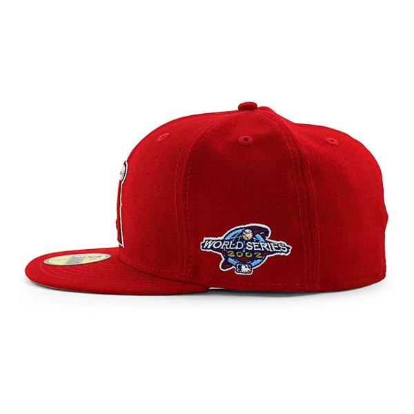 ニューエラ キャップ 59FIFTY ロサンゼルス エンゼルス MLB 2002 WORLD SERIES HOME FITTED CAP RED
