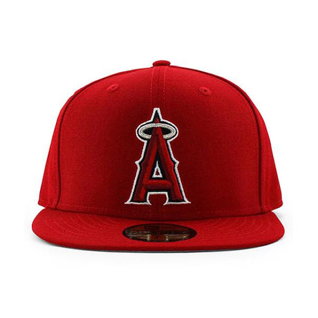 ニューエラ キャップ 59FIFTY ロサンゼルス エンゼルス MLB OLD AUTHENTIC 2002 HOME FITTED CAP RED NEW ERA LOS ANGELES ANGELS