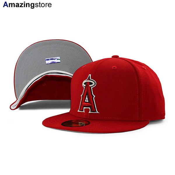 ニューエラ キャップ 59FIFTY ロサンゼルス エンゼルス MLB OLD AUTHENTIC 2002 HOME FITTED CAP RED NEW ERA LOS ANGELES ANGELS