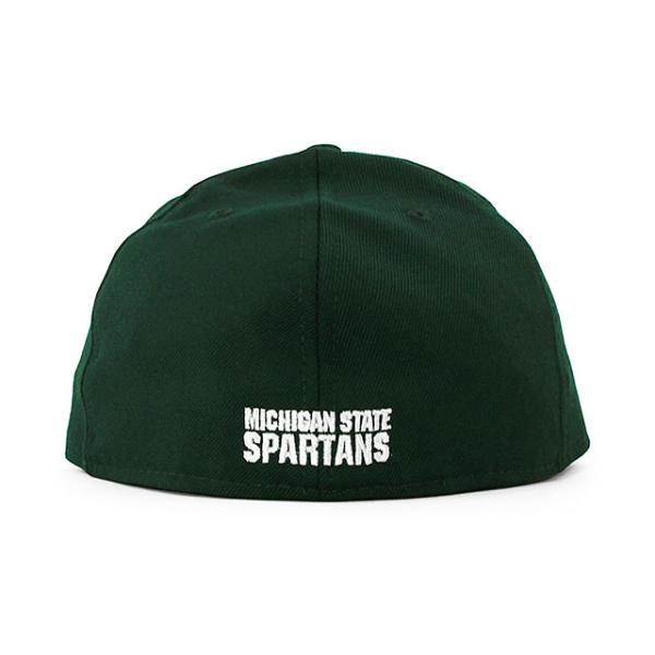 ニューエラ キャップ 59FIFTY ミシガンステイト スパルタンズ NCAA TEAM BASIC FITTED CAP DK GREEN